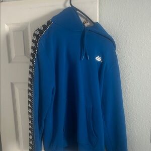 Kappa Men's Blue Sweater with Logo and Stripe Detail